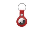 Mobil - Covers & Cases - CRONG Leather Case with Key Ring – Protective leather case with key ring for Apple AirTag 1/2 - red - CRG-ATL-RED