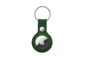 Mobil - Covers & Cases - CRONG Leather Case with Key Ring – Protective leather case with key ring for Apple AirTag 1/2 - green - CRG-ATL-OLV