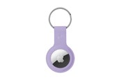 Mobil - Covers & Cases - CRONG Silicone Case with Key Ring – Protective keychain case for Apple AirTag 1/2 - purple - CRG-ATS-PRP