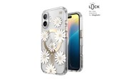 Mobil - Covers & Cases - Speck Presidio Lux ClickLock & MagSafe - iPhone 16 Case - Sunshine Daisies / Clear / Gold - 150745-3257