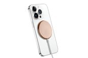 Mobil - Adaptere & Opladere - CRONG MagSpot Wireless Charger – Aluminum MagSafe 15W Inductive Charger - Gold - CRG-MS15W-GLD