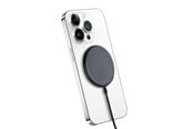 Mobil - Adaptere & Opladere - CRONG MagSpot Wireless Charger – Aluminum MagSafe 15W Inductive Charger - Graphite - CRG-MS15W-GRP
