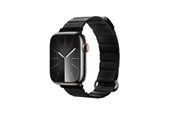 Smartwatch - Tilbehør - CRONG Eclipse - Magnetic Leather Apple Watch Band 44/45/46/49 mm - Black - CRG-44ECL-BLK