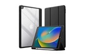 Tablet - Covers & Cases - CRONG PrimeFolio – iPad 10.2” (2021-2019) Case with Stand and Apple Pencil Storage - Black/Clear - CRG-PRF-IPD102-BLK
