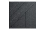 Boligindretning - Middle Atlantic TruTile - acoustic wall panel - square - 61 x 61 cm - charcoal grey - AUTT22SQWSTSMCHG
