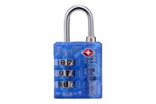 Fritid & Rejser - Dunlop - TSA combination lock for suitcase / luggage - Blue - 8711252102795_BLUE