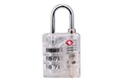 Fritid & Rejser - Dunlop - TSA combination lock for suitcase / luggage - White - 8711252102795_WHITE