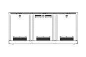 Vægbeslag, AV-Beslag & AV-Møbler - Middle Atlantic C5 Series Credenza mounting component - for AV rack - off white - Maks - Maks størrelse - C5-VENT3-OW