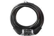 Cykeltilbehør - Dunlop - Bicycle Lock with Combination - Black - 8711252029221BLACK
