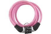 Cykeltilbehør - Dunlop - Bicycle Lock with Combination - Pink - 8711252029221PINK
