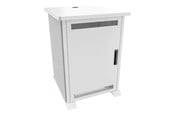 Vægbeslag, AV-Beslag & AV-Møbler - Middle Atlantic Forum cart - designer white silver grey - TAA Compliant - Maks 136 kg - Maks størrelse - FMR-1627D8WS