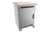 Vægbeslag, AV-Beslag & AV-Møbler - Middle Atlantic Forum cart - kensington maple magnesium silver grey - TAA Compliant - Maks 136 kg - Maks størrelse - FMR-1627E1MS