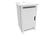 Vægbeslag, AV-Beslag & AV-Møbler - Middle Atlantic Forum cart - designer white silver grey - TAA Compliant - Maks 136 kg - Maks størrelse - FMR-2027D8WS