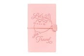 Skrive- og Tegneværktøjer - Pusheen – Leather Travel Notebook B6 - Pink - CTBV007