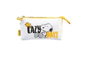 Skrive- og Tegneværktøjer - Snoopy - 3-compartment pencil case from the Lazy Days collection - MARE0284