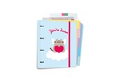 Brevordnere og Ringbind - Pusheen - A4 binder from the Purrfect Love collection with sheets - 4 rings elastic band - CBK0139