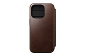 Mobil - Covers & Cases - Nomad Modern Leather Folio - iPhone 15 Pro | Rustic Brown | Horween - NM01630685