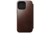 Mobil - Covers & Cases - Nomad Modern Leather Folio - iPhone 15 Pro Max | Rustic Brown | Horween - NM01635185