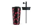 Køkkentilbehør - Burga Cherrybomb - Travel Mug 500ml with Flap & Straw Set - 950404