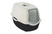 Katte - rotho Bailey Hooded litter box Black, White - 4004508080