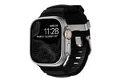 Smartwatch - Tilbehør - Nomad Rocky Point Band - 46mm/49mm | Carbon Black | Natural Hardware - NM009889858