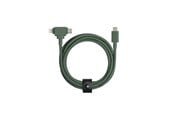 USB kabel - Native Union Belt Duo mobile phone cable - BELT-CCL-GRN-NP