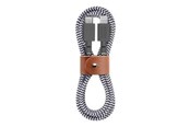 USB kabel - Native Union Belt Cable - Lightning cable - Lightning / USB - 1.2 m - BELT-KV-CL-CS-BK-2