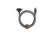 USB kabel - Native Union Belt Duo Pro mobile phone cable - BELT-PROCCL-ZEB-NP
