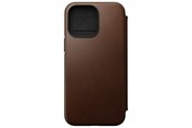 Mobil - Covers & Cases - Nomad Modern Leather Folio - iPhone 14 Pro Max Rustic Brown  Leather - NM01245285