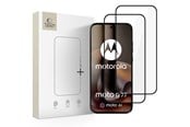 Mobil - Beskyttelsesglas - Tech-Protect Glass Fit+ 2-Pack Tempered Glass for Motorola Moto G67 / G77 - Black - 5906302323241