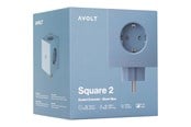 Afbrydermateriel - AVOLT Square 2 Socket extender with 30W Dual USBC Shark Blue - SQ2-EUFC30-WMSHB