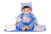 Dukker & Tilbehør - Tiny Treasures Hippo Layette Set - 30701