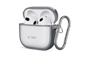 Mobil - Covers & Cases - Tech-Protect Slim Hook Case for AirPods 4 - Gray - 5906302370269