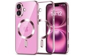 Mobil - Covers & Cases - Tech-Protect MagFlex MagSafe Case for iPhone 16 - Clear / Pink - 5906302380978