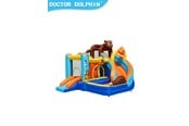 Udendørsleg - Doctor Dolphin Honey Bear Hoppeborg inkl. 450 watt blæser - 72069B