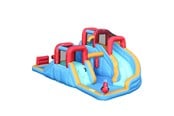 Udendørsleg - Doctor Dolphin Waterworld Hoppeborg inkl. 750 watt blæser - 73033A