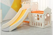 Udendørsleg - Elite Toys Kids Zone aktivitets rutsjebane med basket og en hule - 6950974