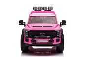 Løbecykler, Gåbiler & Scootere - FORD Ford Super Duty F450 pink 24V, 2 personers, 4x24V motor, gummihjul - 6951492