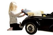 Løbecykler, Gåbiler & Scootere - Mercedes 300S, 12V, fjernbetjening, gummihjul - 300S