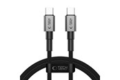 USB kabel - Tech-Protect UltraBoost DNA USB-C PD60W/3A 100 cm Cable - Grey - 5906302380770