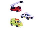 Legetøjsbil - Impulse Toys Rescue vehicles 3pcs w/pullback lights and sound - 1600006