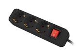 Strømkabel (ekstern) - Lanberg - power strip - with circuit breaker - 2500 watt - PS1-03F-0150-BK