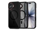 Mobil - Covers & Cases - Tech-Protect MagHybrid MagSafe Case for iPhone 17 - Black & Red - 5906302330416
