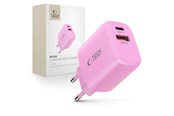 Mobil - Adaptere & Opladere - Tech-Protect NCA30 PD 30W QC3.0 USB-A / USB-C Wall Charger - Pink - 5906302330669