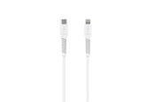 USB kabel - FIXED LIQUID Silicone cable USB-C/Lightning 1.2m White - FIXDLS2-CL12-WH