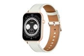 Smartwatch & Sportsur - Colmi C28 Smartwatch White Leather Strap - C28-white leather