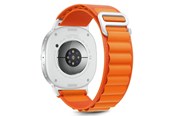 Smartwatch - Tilbehør - Tech-Protect Nylon Stripe Strap for Samsung Galaxy Watch 40 / 44 / 46 mm - Orange - 5906302331277