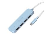 USB hub - j5create JCH341EC - hub - eco-friendly USB-C - 4 ports USB hub - USB 3.2 - 4 ports - Blå - JCH341EC-N
