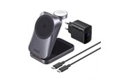 Mobil - Adaptere & Opladere - Anker Prime Wireless Charging Station (3-in-1 MagGo AirCool Foldable) - Black - B25N1G11