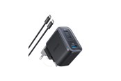 Mobil - Adaptere & Opladere - Anker Nano Charger (70W 3 Ports - Incl. Cable)  - Black - B121A311